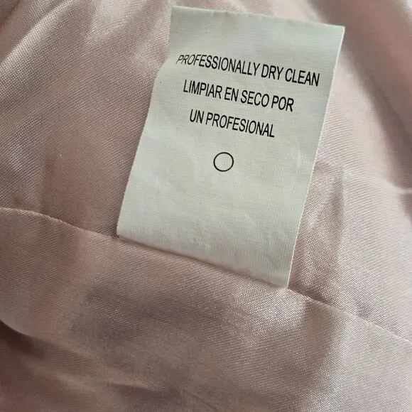 GB Girls Size L 10/12 Pink Faux Fur Cape Jacket  3/4 Ruffle Tier Sleeve - Picture 7 of 7